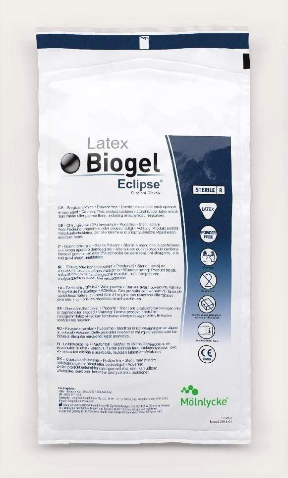 BIOGEL ECLIPSE SURGICAL GLOVES - STERILE AND POWDER FREE