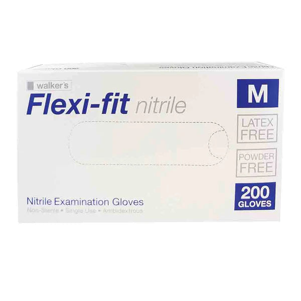 FLEXI-FIT NITRILE GLOVES - LATEX FREE &amp; POWDER FREE