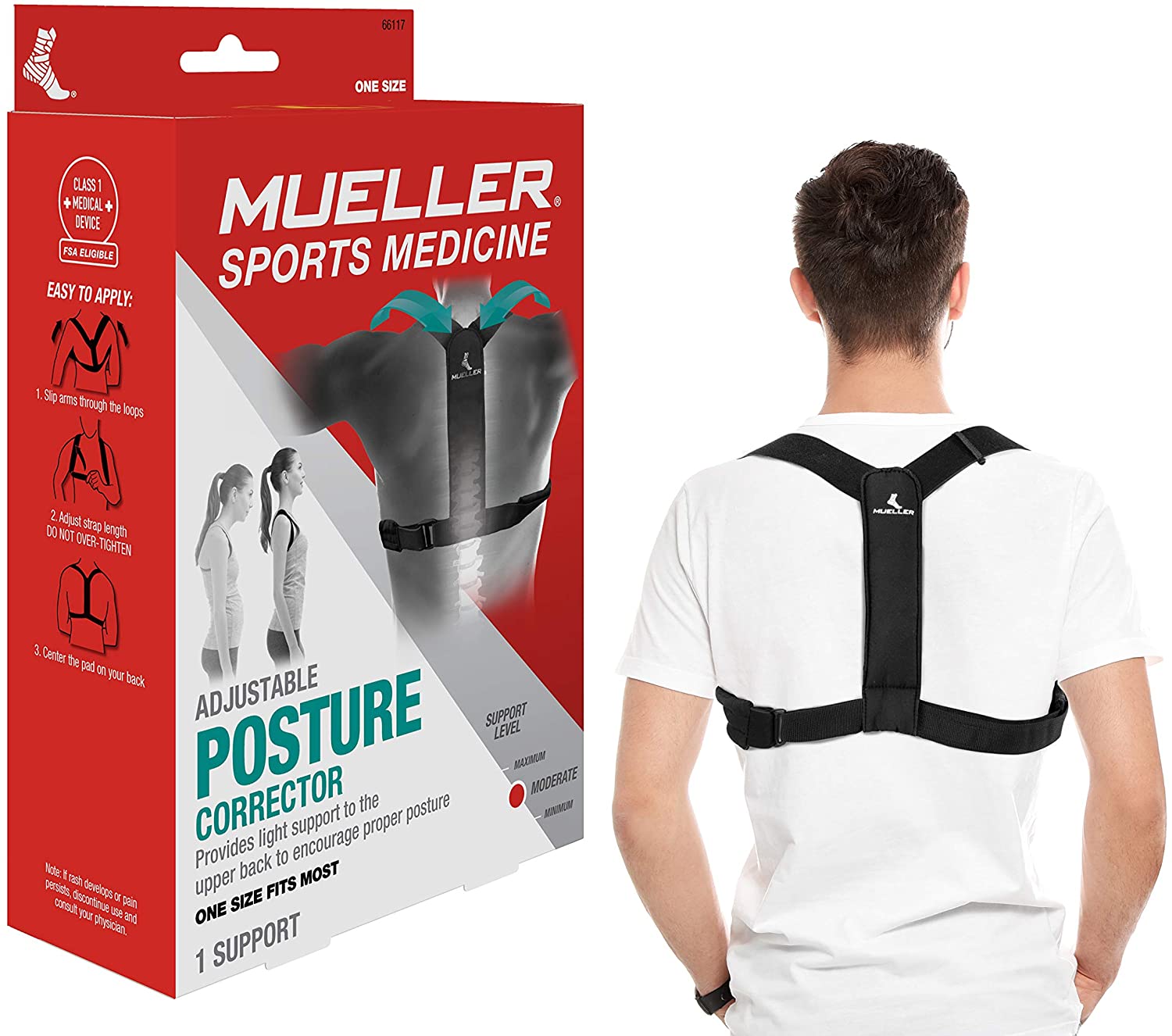 Posture Corrector Device Comfortable Back Support Braces Shoulders
